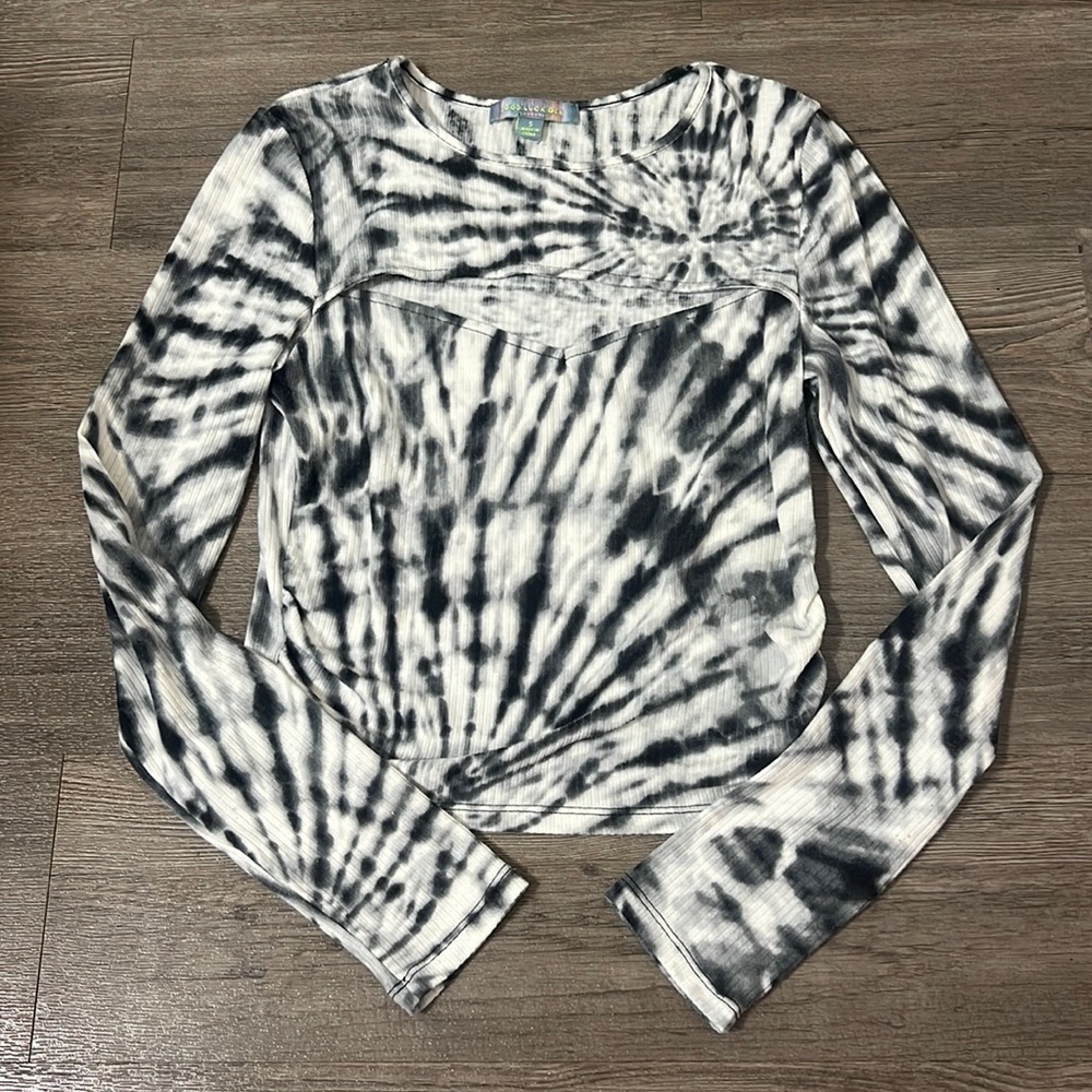 Nordstrom chest slit long sleeve shirt